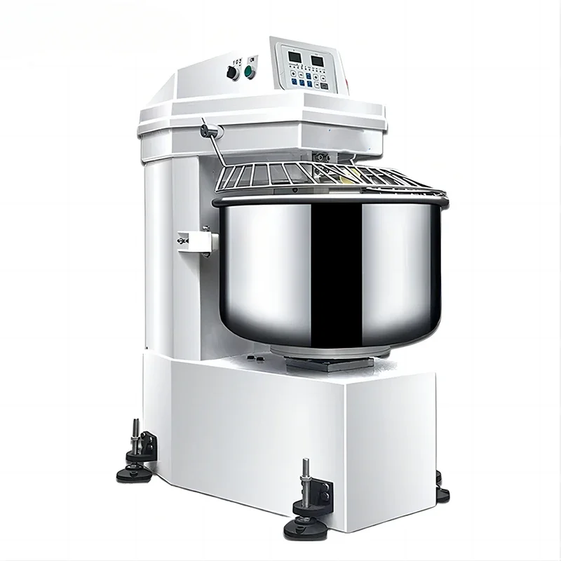 Industrial Commercial Bakery Machine Automatic Stainless Steel Wheat Flour Spiral Dough Mixer