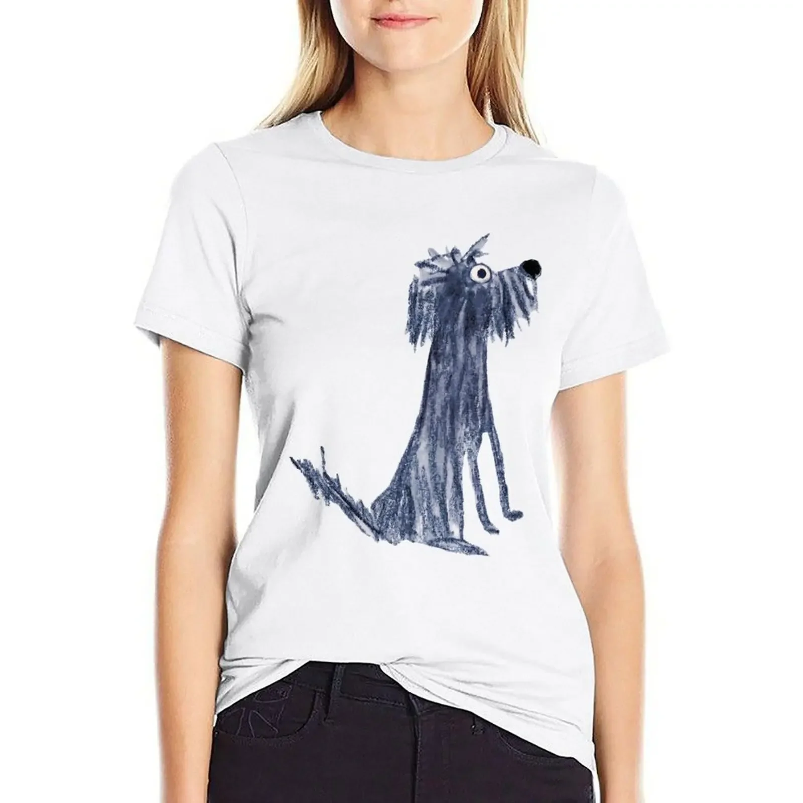 

Scruffy : Dog T-shirt hippie clothes funny Women t shirt