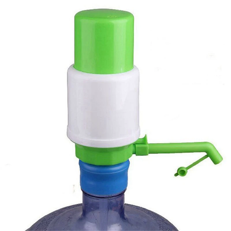 Bomba de agua potable Manual embotellada, dispensador de mano portátil, 2 unidades