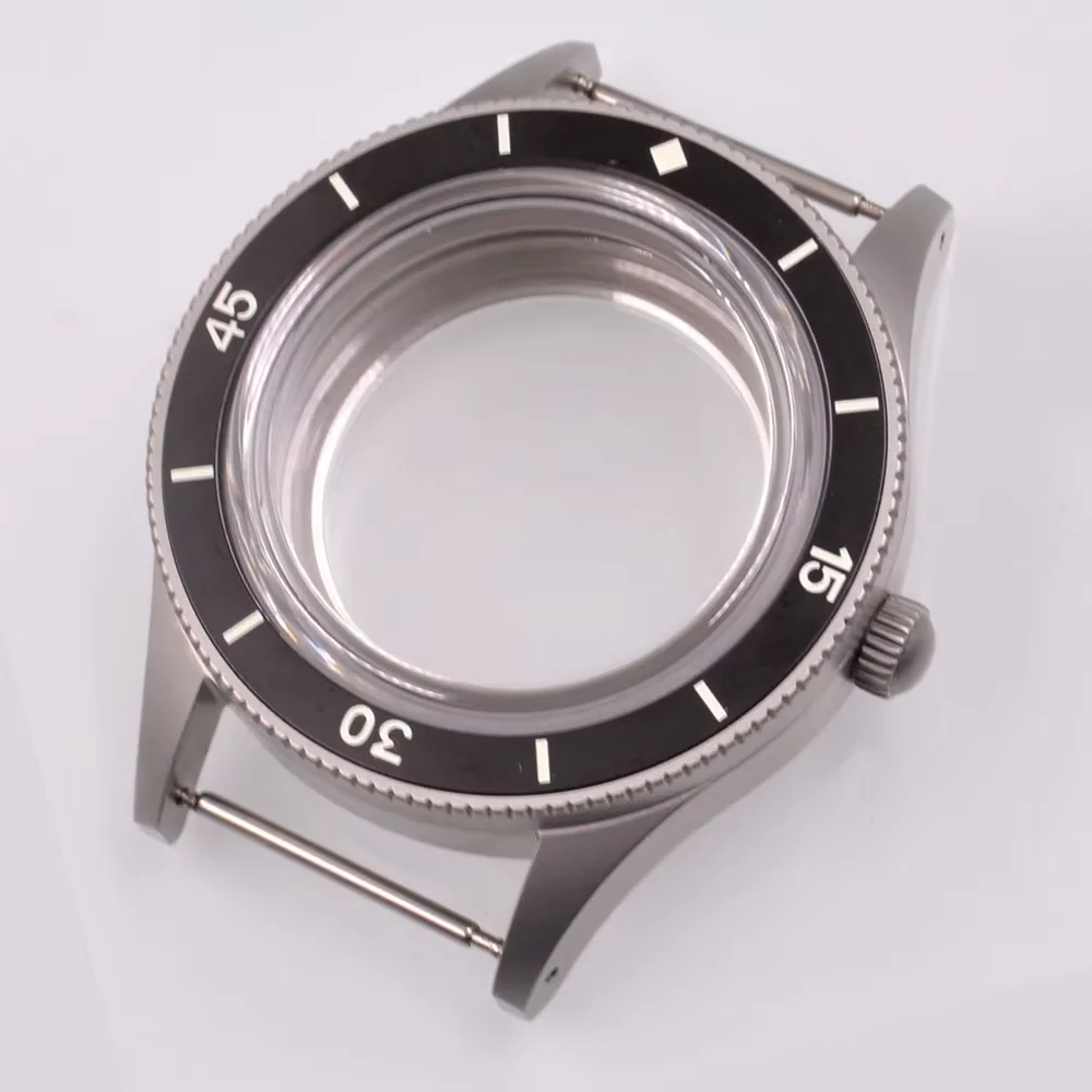 40mm Luminous Bezel Watch Case Sapphire Glass Fit NH35 NH36 ETA2824 PT5000 Automatic Movement