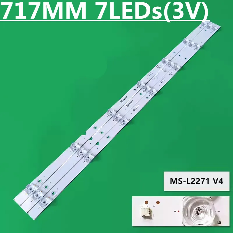 

15PCS LED Backlight Strip For MS-L2271 V4 035-400-3030-N PPTV 40C4 40DF5 LED-40B570P LED- 40B670P LED-40B680 V400HJ6-PE1