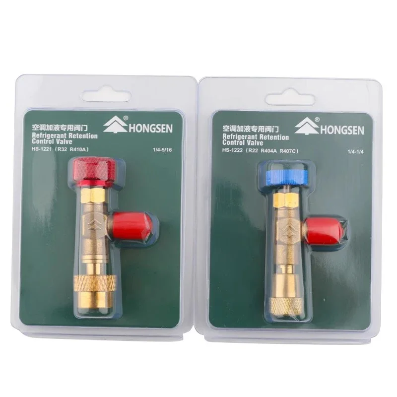 R410 R22 Air Conditioner Fluid Filling Safety Valve Fluoride Adapter Fittings