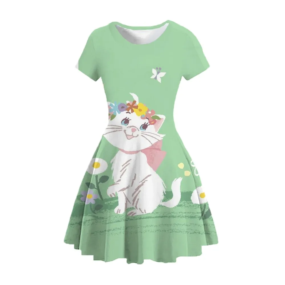 ディズニー ガールズ マリー キャット ドレス 長袖 子供用 誕生日 コスプレ アナと雪の女王 コスチューム ファンシー 2026 カーニバル ドレスアップ パーティー コスチューム