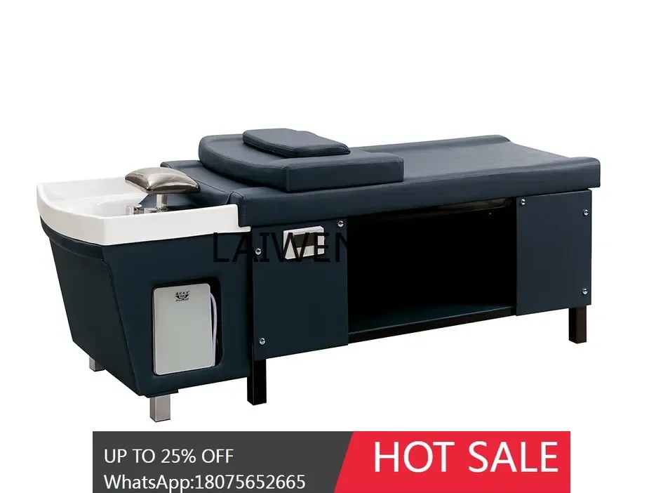 full-lying shampoo bed barber shop special fumigation multi-functional flush bed