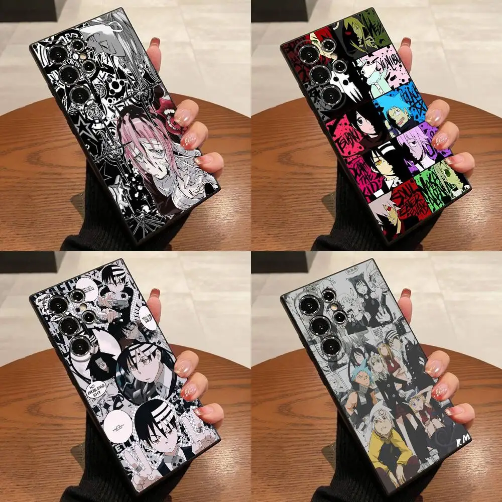 

Cartoon Manga S-Soul Eater Phone Case For Samsung S25,S24,S21,S22,S23,S30,Ultra,S20,Plus,Fe,Lite,5G Black Cover