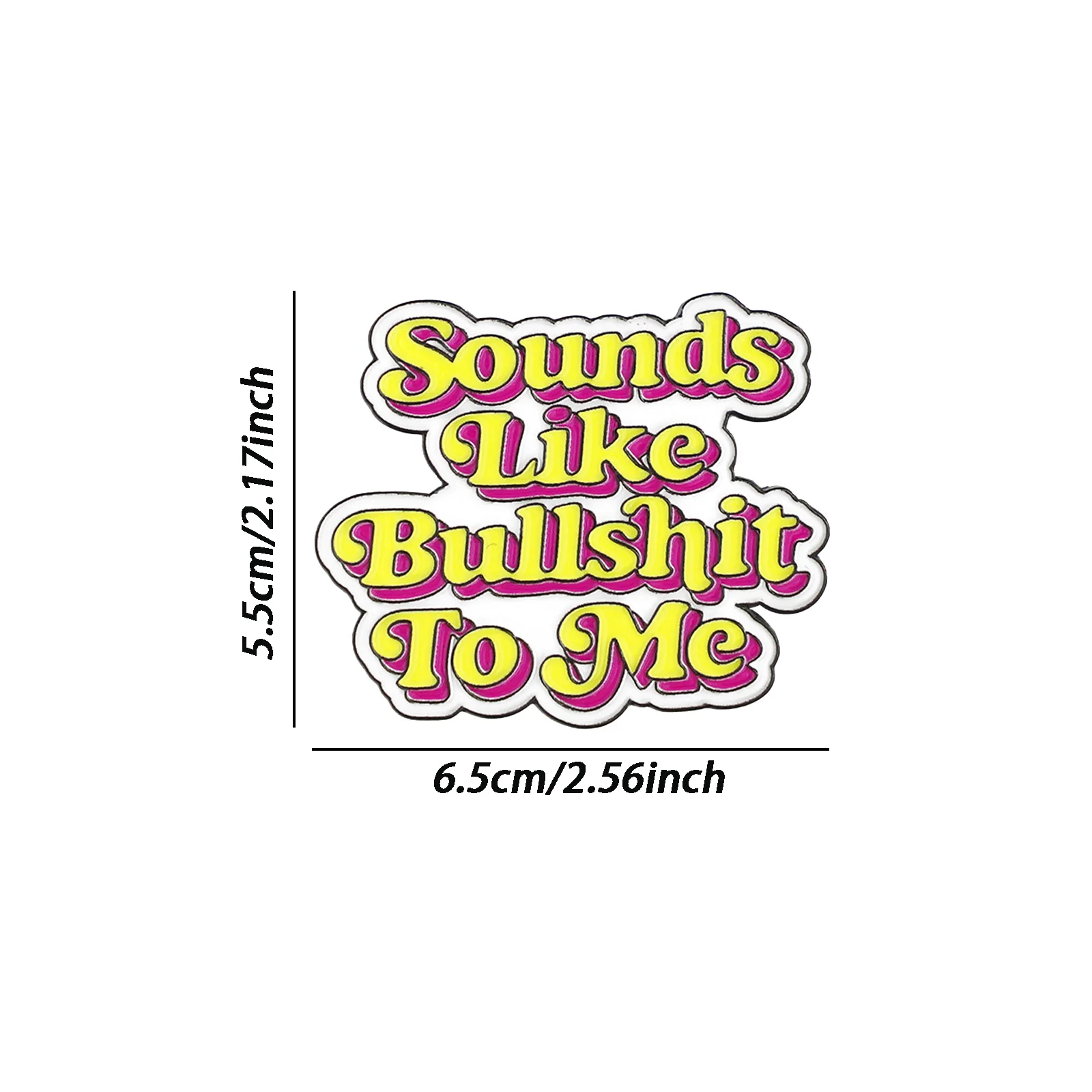 1pcs 3D Sounds Like Hot Air To Me emblem,decorative items.Suitable for decorating the rear side of car,truck,and SUV,waterproof