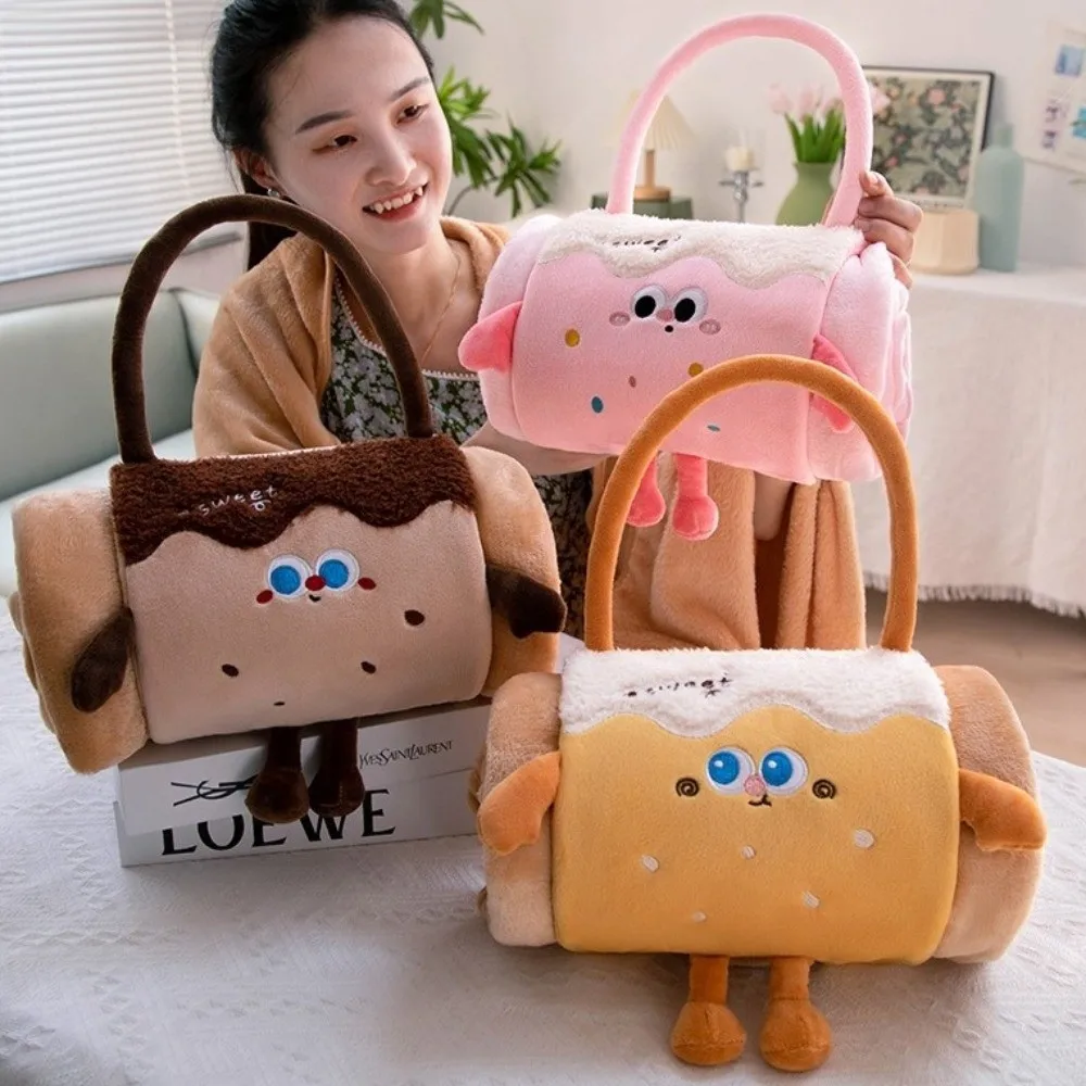 

Soft Cartoon Doll Blanket Warm Lightweight Office Blanket Comfortable Dual-use Three-dimensional Roll Blanket Travel Car Nap