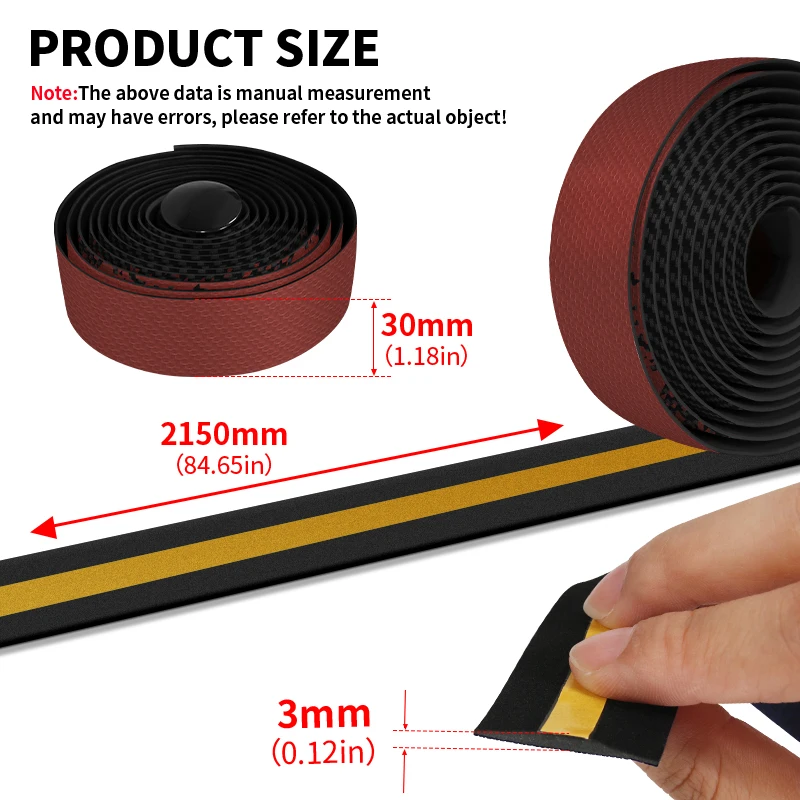 BUCKLOS Bicycle Handlebar Tape Anti-Slip EVA+PU Bicycle Handle Bar Cover Anti-Slip Road Bike Wrap Bar Soft Sponge MTB Tapes view 3