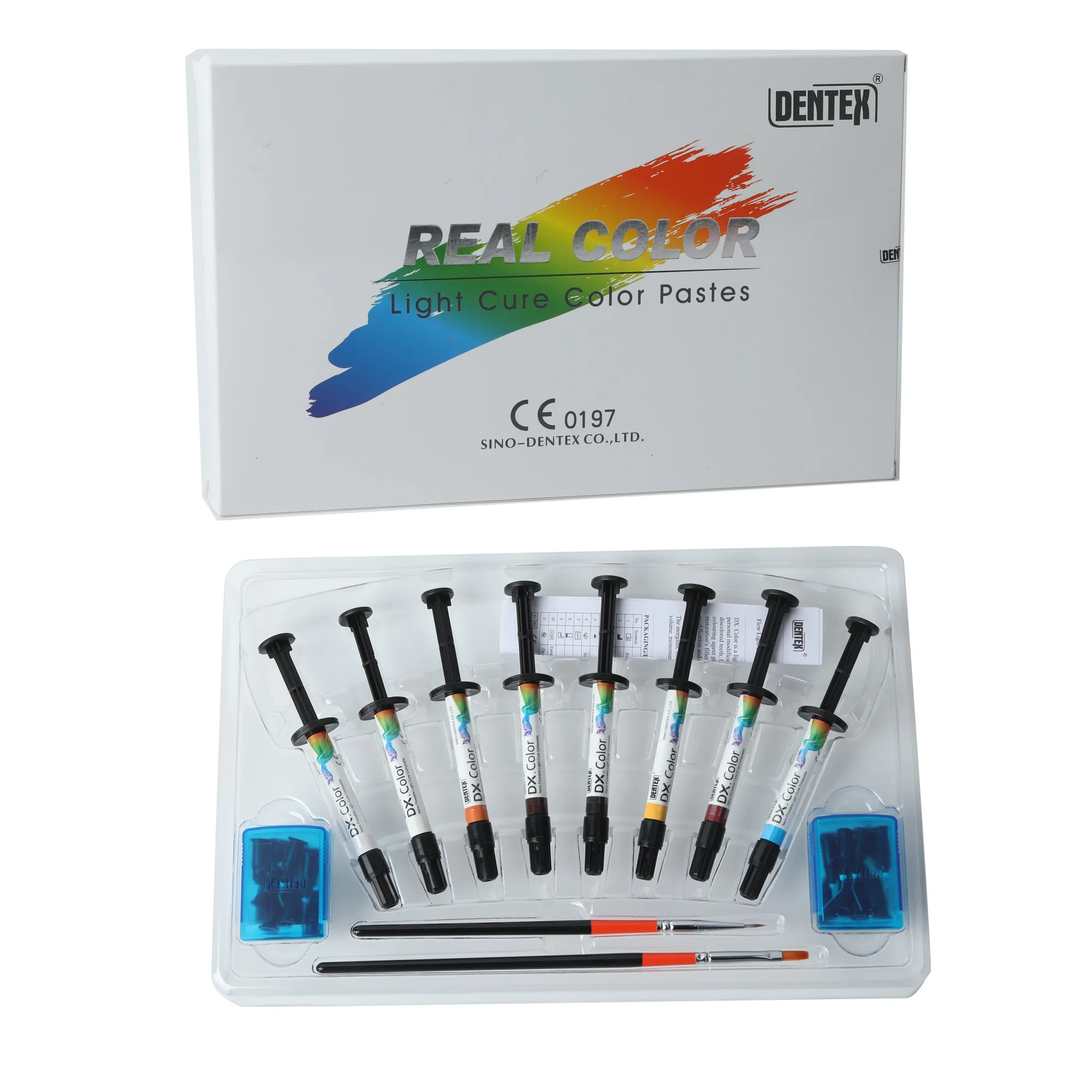 Orthodontic DX.Color Light Cure Color Pastes Dyeing Color Tone Dyeing Streamer Curing Paste Kit Dental Light Cure Composite