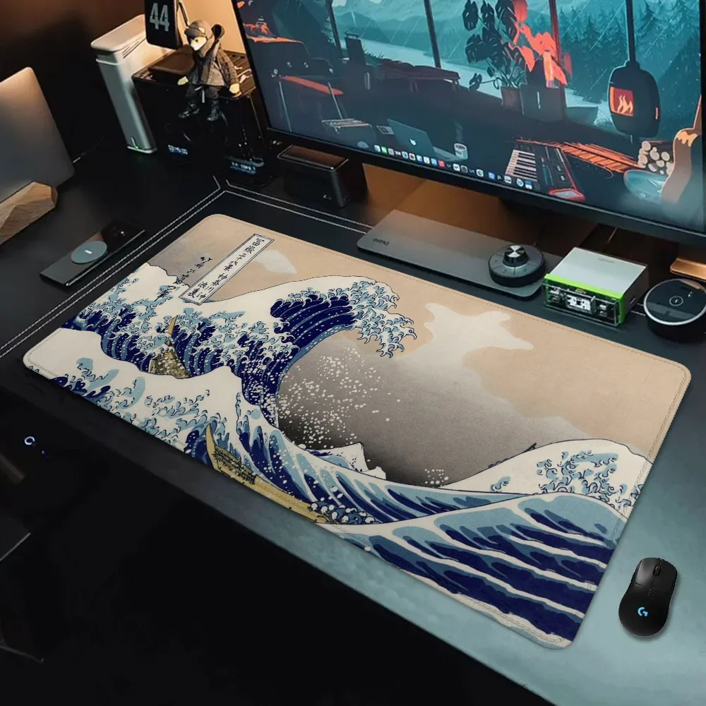 Great Wave Mause Pad Mouse Cute Desk Mat Deskmat GAMING MOUS PAD Mausepad Table Pads Pc Accessories Mousepad Gamer Mats Keyboard