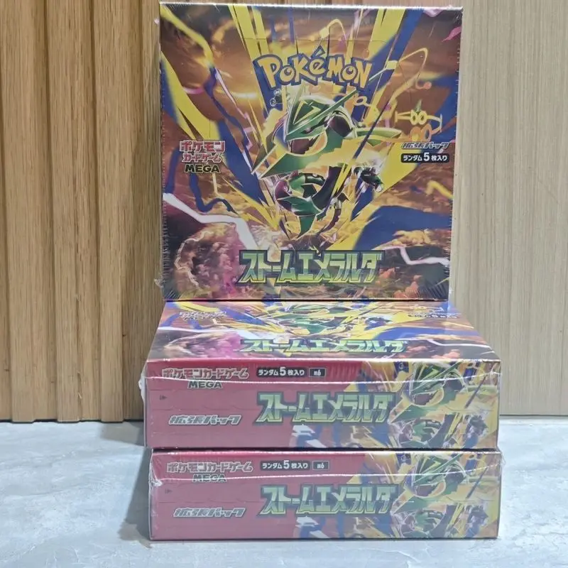 Hot PokéMon Trading Card Game Ptcg Japanese Version M6 Rayquaza Storm Emerald Sealed Booster Box Surprise Cards view 3