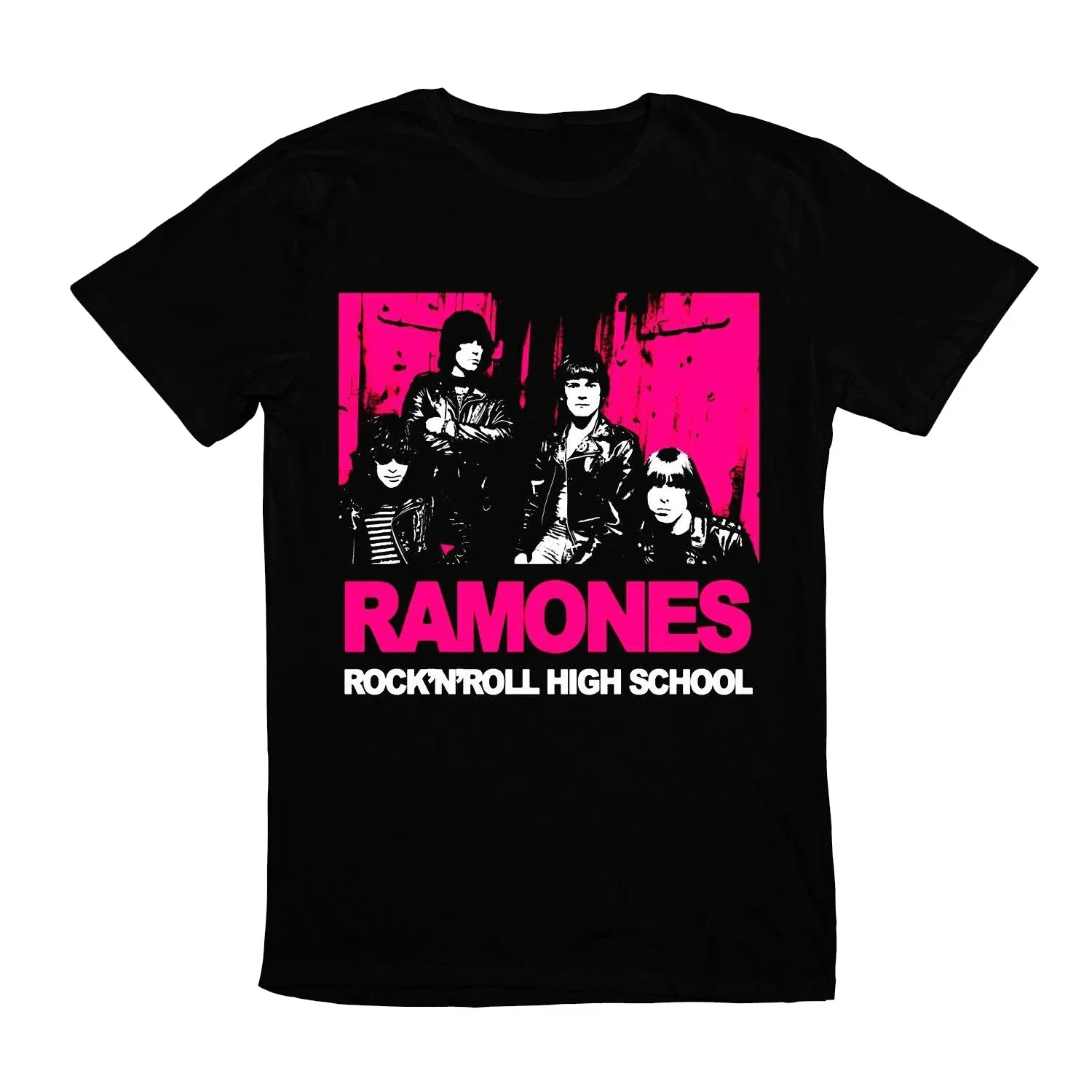 

Men Rock and Roll High School Ramone Punk Band American Tee T-Shirt