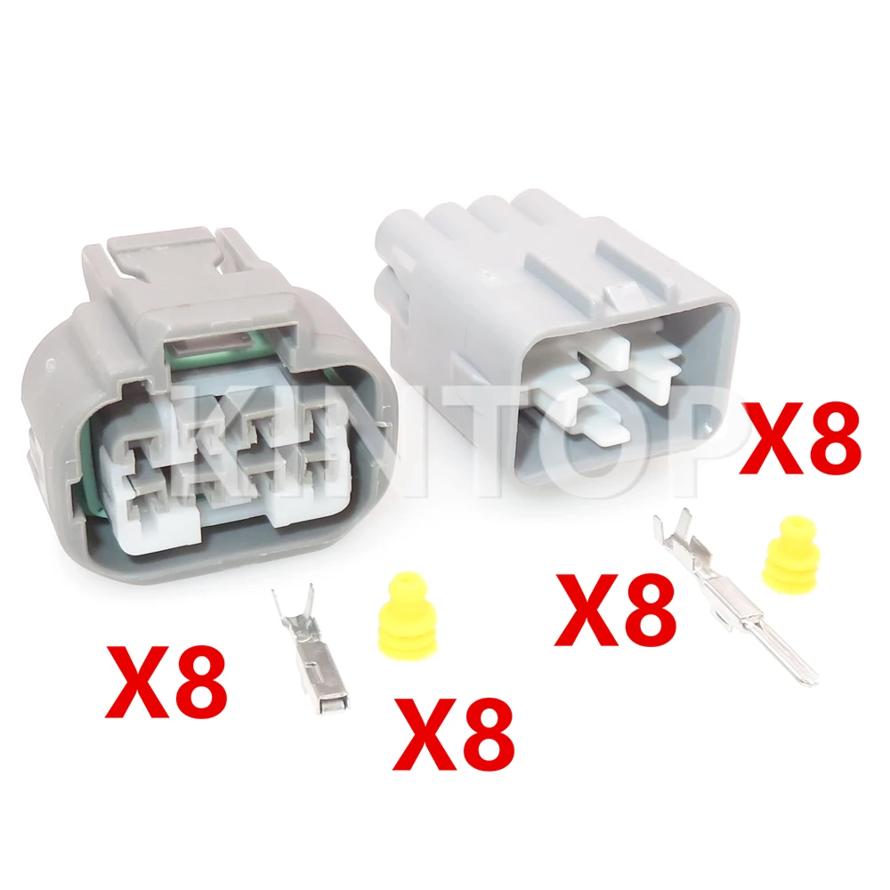 1 Set 8 Pins 7283-1288-40 Car Headlight Wiring Terminal Waterproof Socket AC Assembly For Toyota Auto Lamp Cable Connector