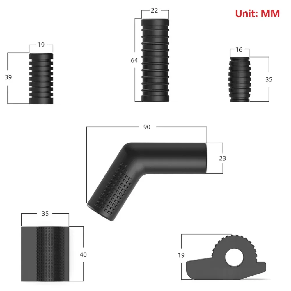 5Pcs Universal Motorcycle Gear Shift Shifter Lever Foot Pad Pedal Rubber Cover Moto Start Foot Pegs Pad Motorcycle Accessories