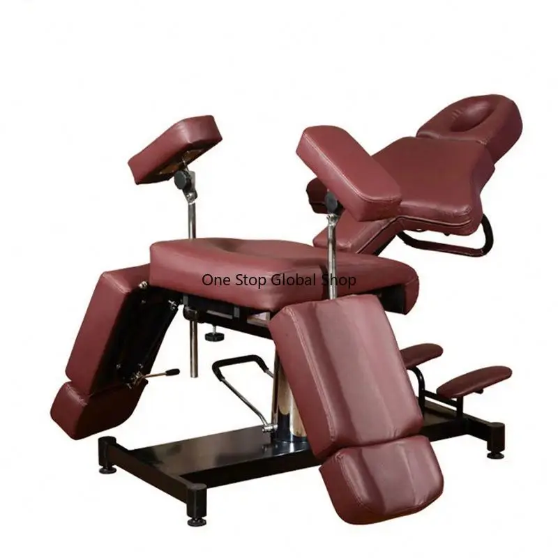 Fully Adjus   Electric Hydraulic Tattoo Bed Chair    Salon Spa Massage Bed