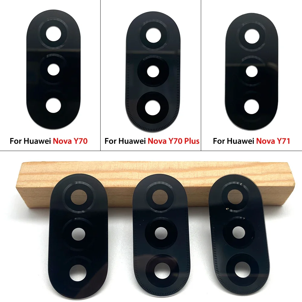 

NEW Rear Back Camera Glass Lens Cover For Huawei Nova Y60 Y61 Y70 Y70 Plus Y71 Y90 Y91 Y72 With Ahesive Sticker