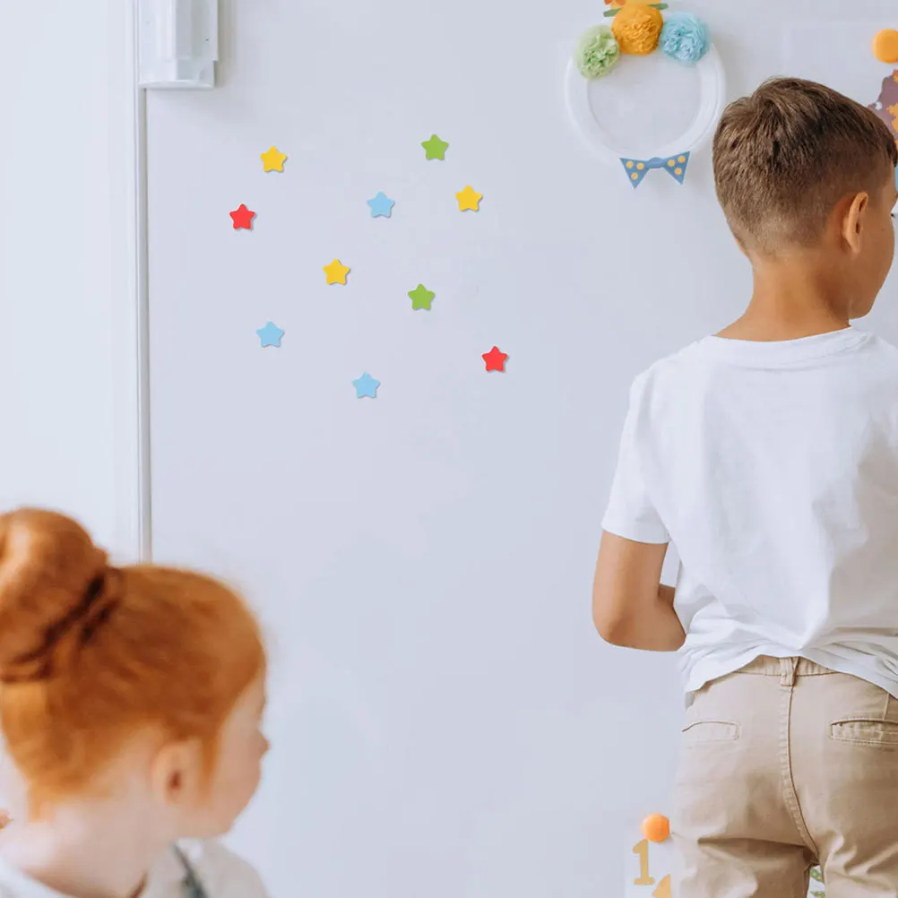 

240pcs Educational Reward Magnets Star Shaped Mini Fridge Whiteboard Classroom Decorative Stickers For Teachers Student