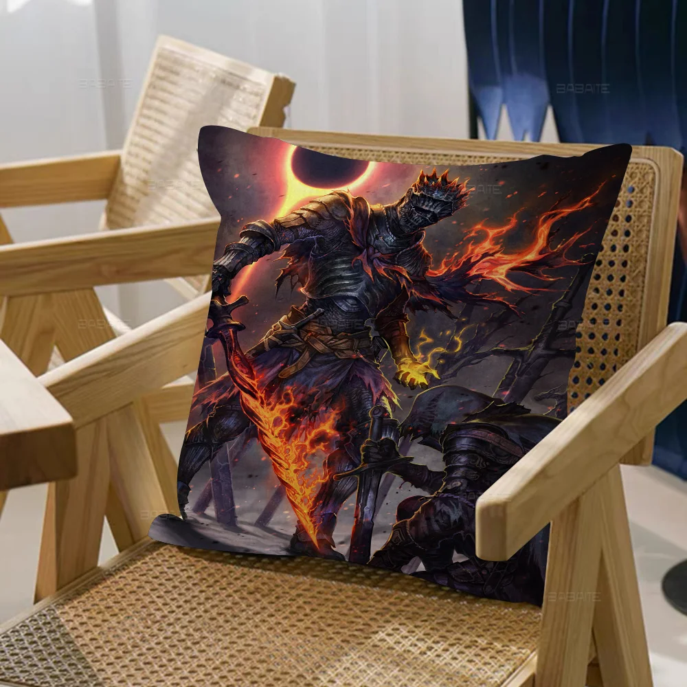 Dark Souls Pillow Cushion Cover Pillowcase Living Room Sofa Home Decor Customized