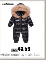 Winter Warm Down Jackets Boys Thicken Jumpsuit Parka Overalls Baby Toddler Girl Clothes Kids Snowsuit Children Clothing Set 2pcs