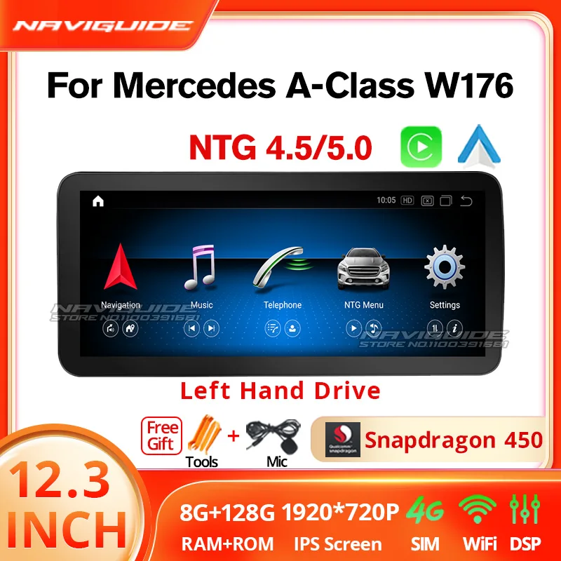 

Автомагнитола для Mercedes A CLA GLA W176 W117 X156 GPS Navi WIFI SIM BT