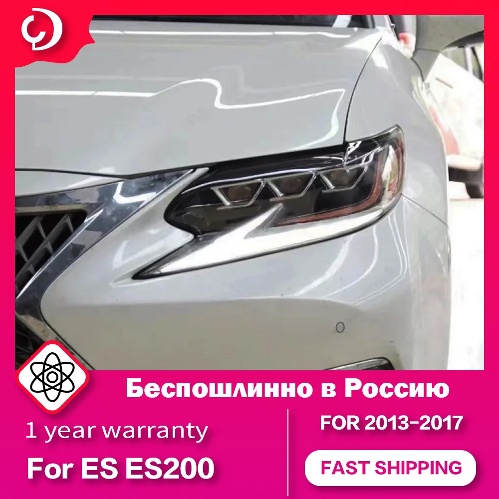 Fari per Lexus ES ES200 ES250 ES300 2013-2017 LED DRL nuovo sistema di carrozzeria Auto lampada frontale lente per proiettore a Led accessori Auto