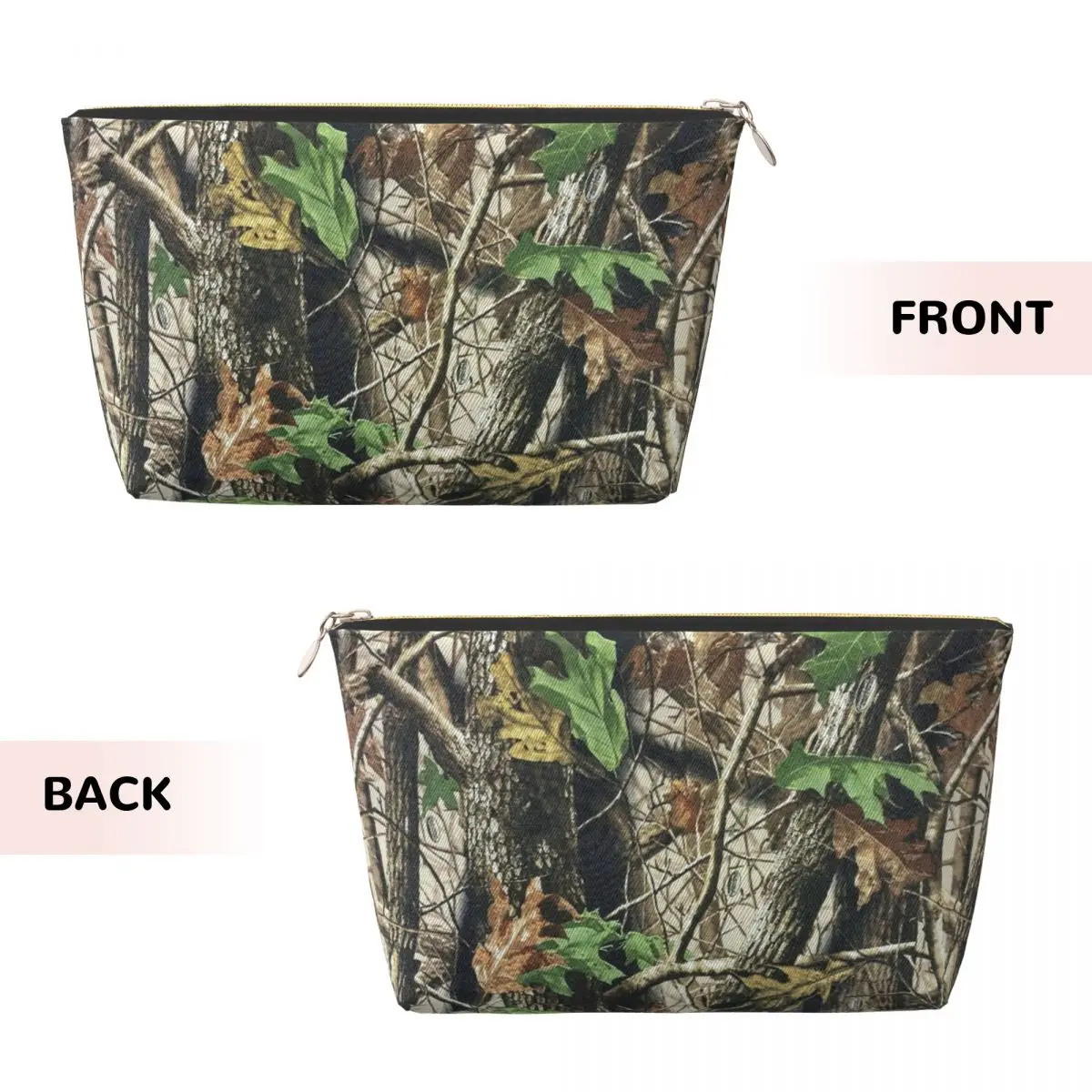 Custom Travel Real Tree Camouflage Camo Pattern Toiletry Bag Fashion Makeup Cosmetic Organizer Beauty Storage Dopp Kit Case