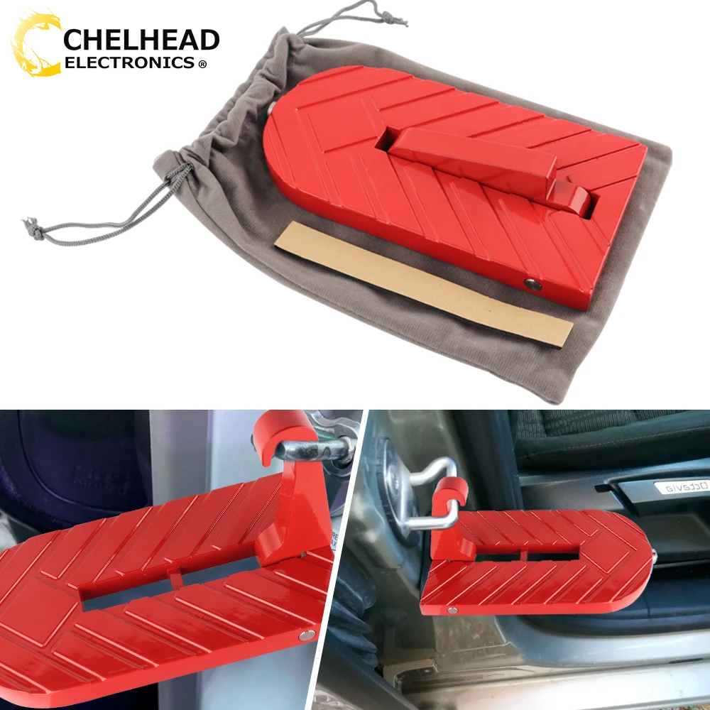 

Car Door Pedal Roof Ladder Foot Pegs Foldable Footboard Stepping for Jeep SUV Off road Truck RV Universal Vehicles