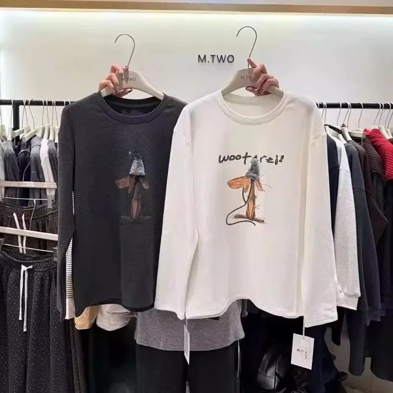 

Большой размер 300 Pou Faionable 3D Hat Dog Long Sve Футболка Loose And Sli round Ne Velvet Top для мужчин и женщин