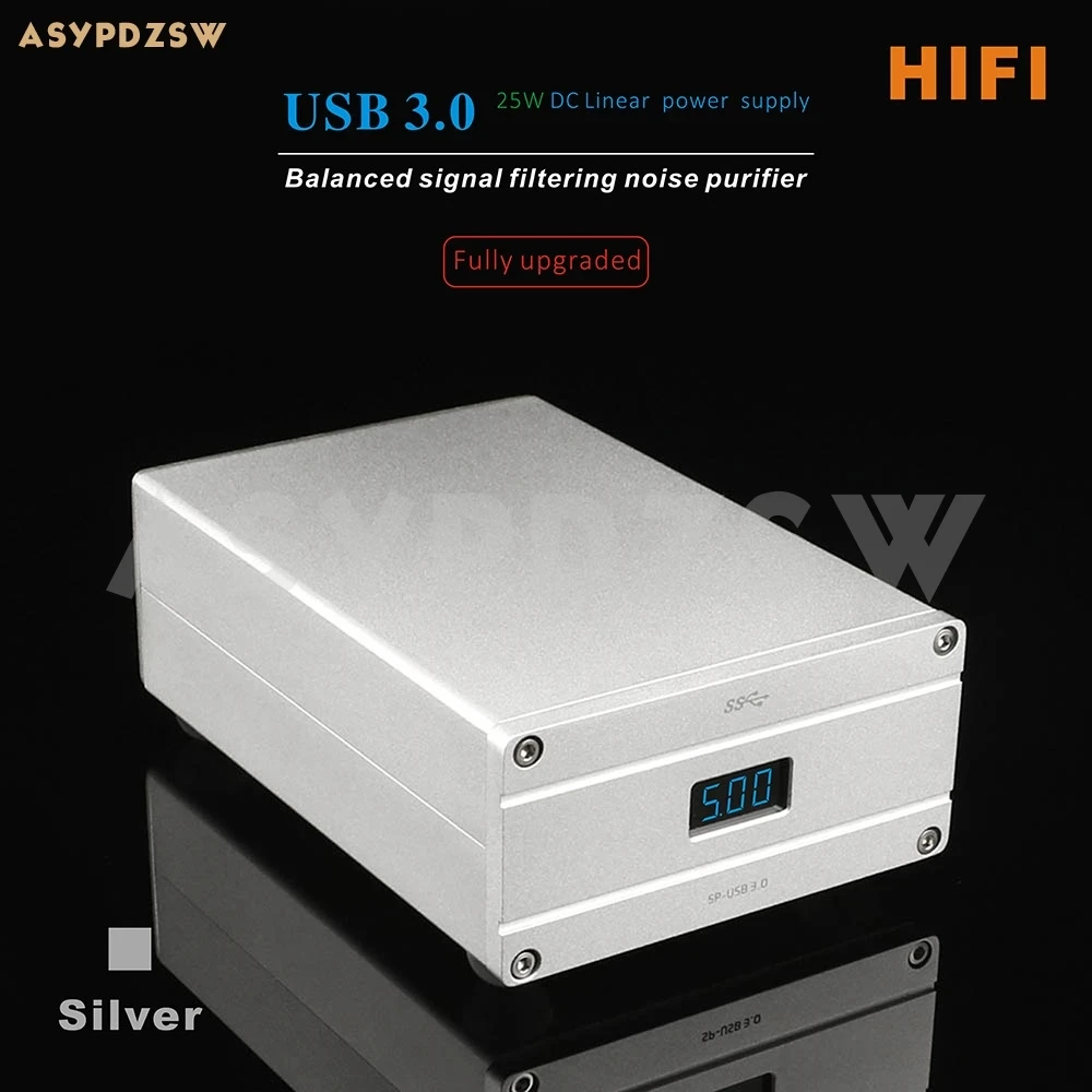 SP-USB HIFI USB 3.0 Balanced signal filter noise purifier Built-in 25W DC 5V/3A Linear power supply