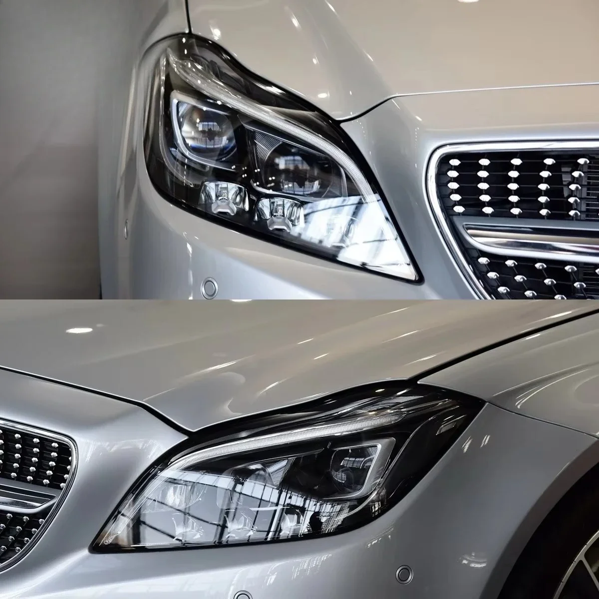 For  W218 CLS320 Geometric Multi-beam Headlights 2016-2019 Cls260 CLS300 Cls350 Cls550 Cls63 Original LED Headlamps