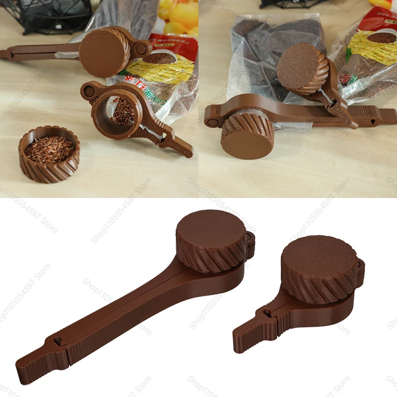 Clips de bolsa para almacenamiento de alimentos, Clips de sellado con caños de vertido, Clip de bolsa de chips de cocina, Clip sellador de tapa de plástico, almacenamiento de cocina