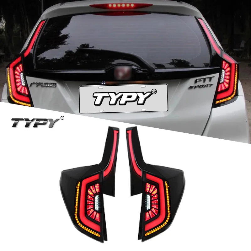 

Car Tail Light For HONDA FIT GK5 Modified LED Taillight Daytime Running Lights Turn Signal Brake Lights Back Light