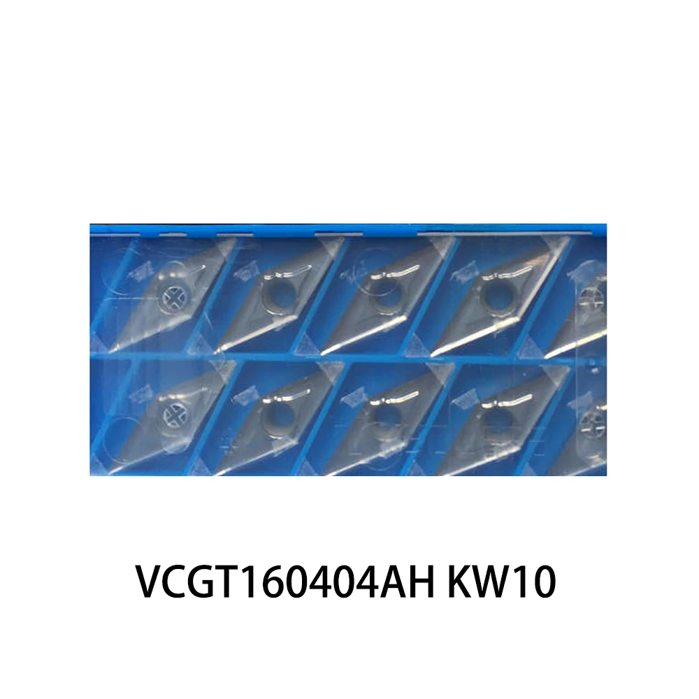 

VCGT331AH VCGT160404 VCGT 160404 AH 35° Blade VCGT160404AH KW10 Original Carbide Plates Machine Turning Tools CNC Lathe Cutter