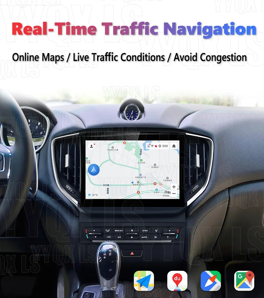 Qled Screen Android 15 For Maserati Ghibli 2014-2020 Car Multimedia Video Player Stereo GPS Navi CarPlay Dual System Head Unit