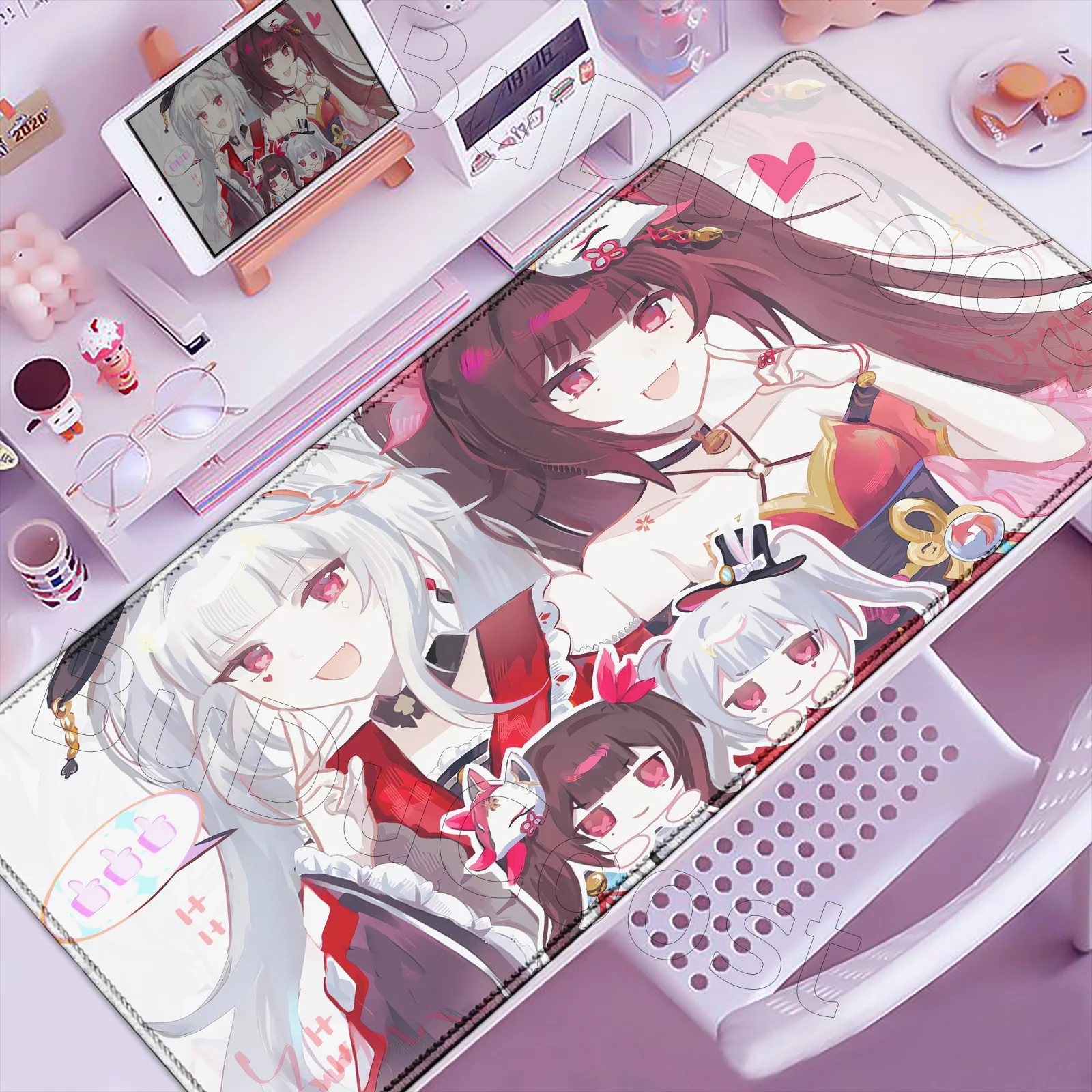 

Коврик для мыши Honkai Star Rail Sparxie, милый аниме-дизайн, настольный коврик с HD-печатью, коврик для клавиатуры, аксессуары для компьютера и ноутбука, игровые аксессуары