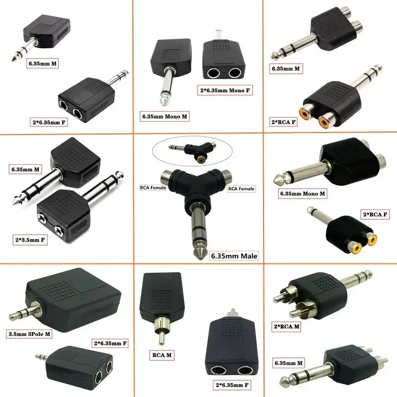 6.35Mm 1/2 Audio Ad…