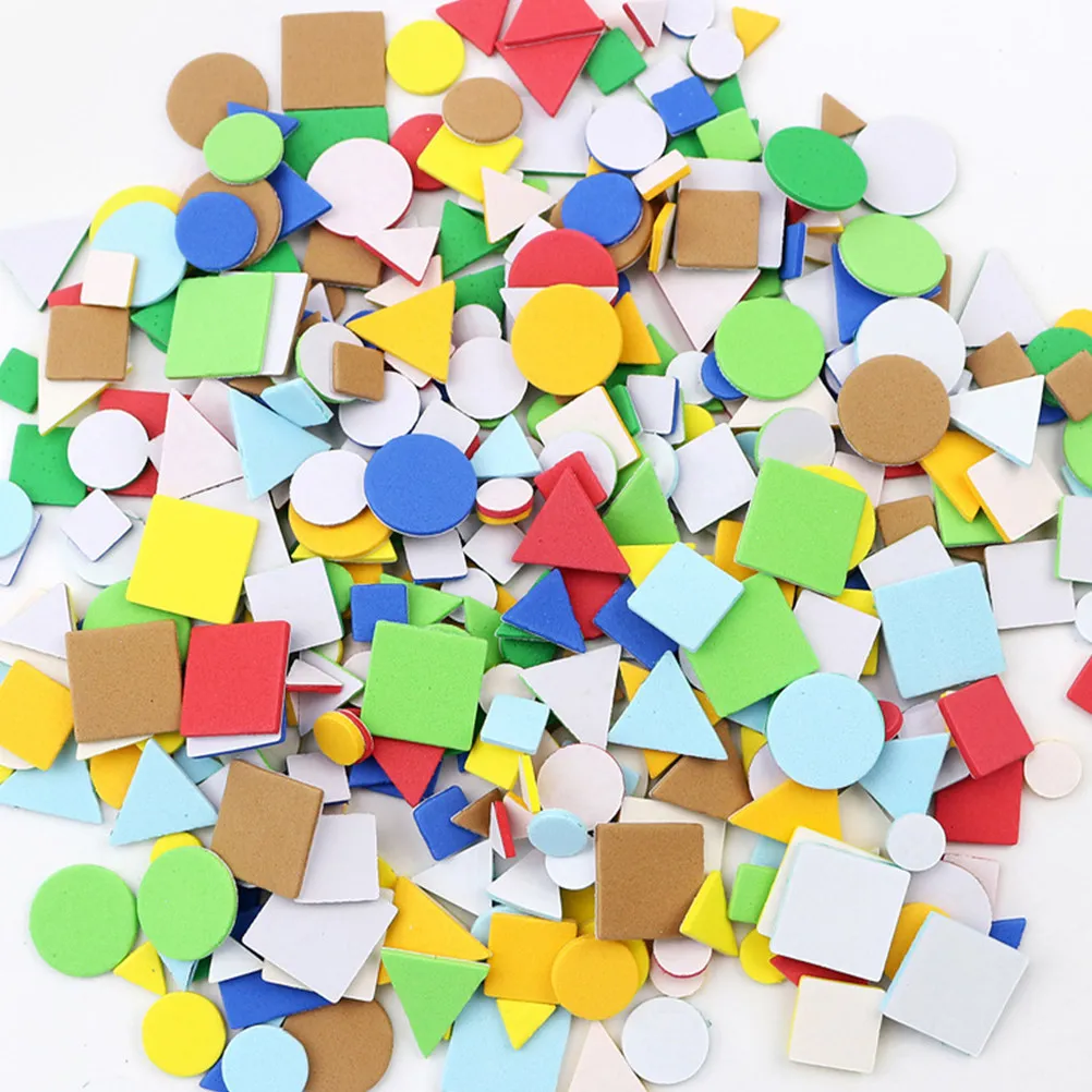 2Bags Craft Foam Sticker For Classroom Wall Decor Art Teacher Geometric Shaped Eva Stickers Material Door Window