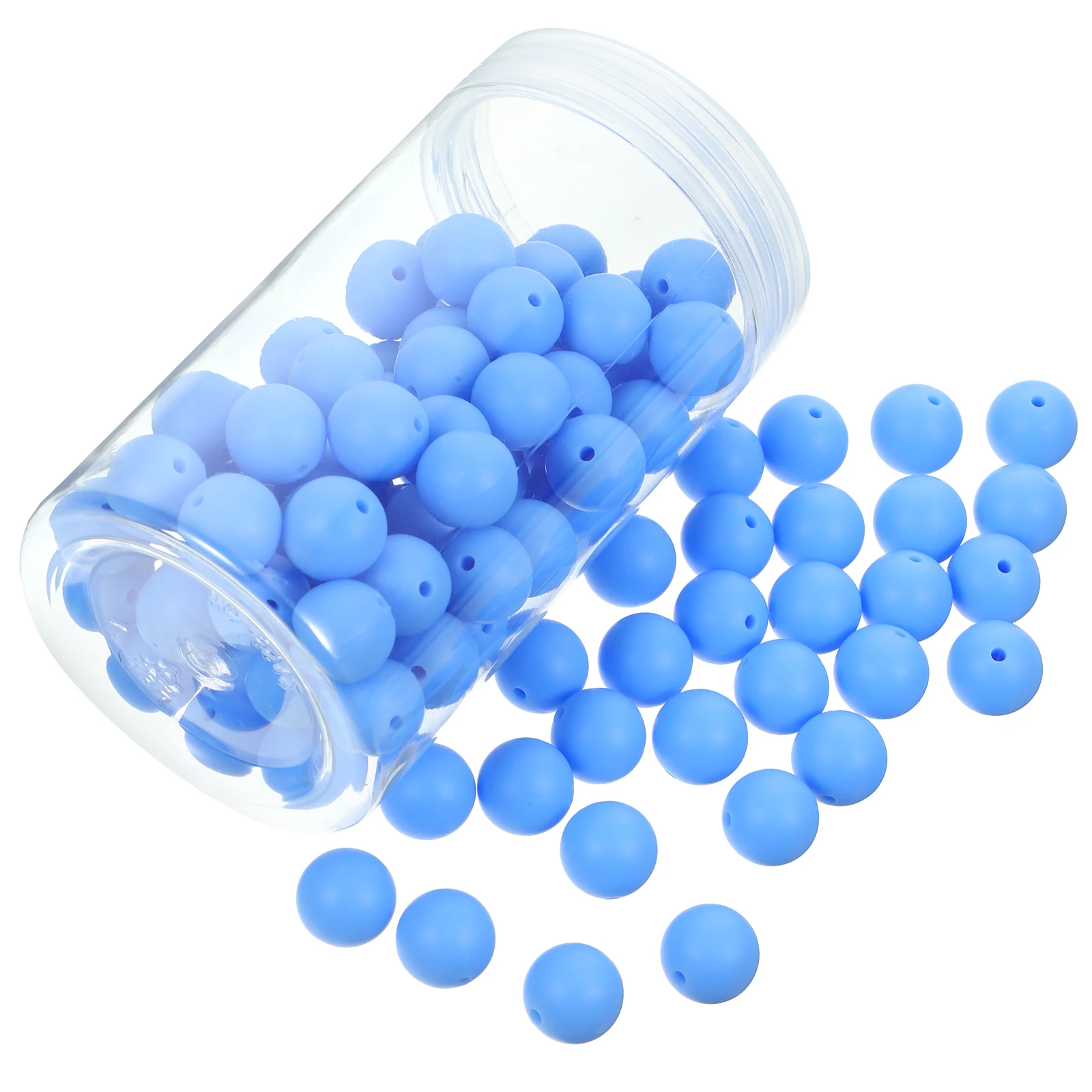 

105 White Round Silicone for Jewelry Making Bracelets Keychains DIY Kits Accessories Non Fade Cleanable