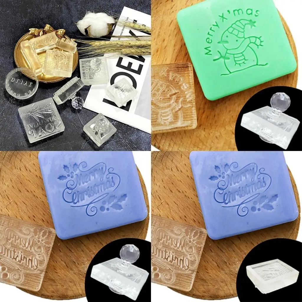 

Christmas Series Pattern Clear Soap Stamp Resin Crafts Making Acrylic Chapters high quality
