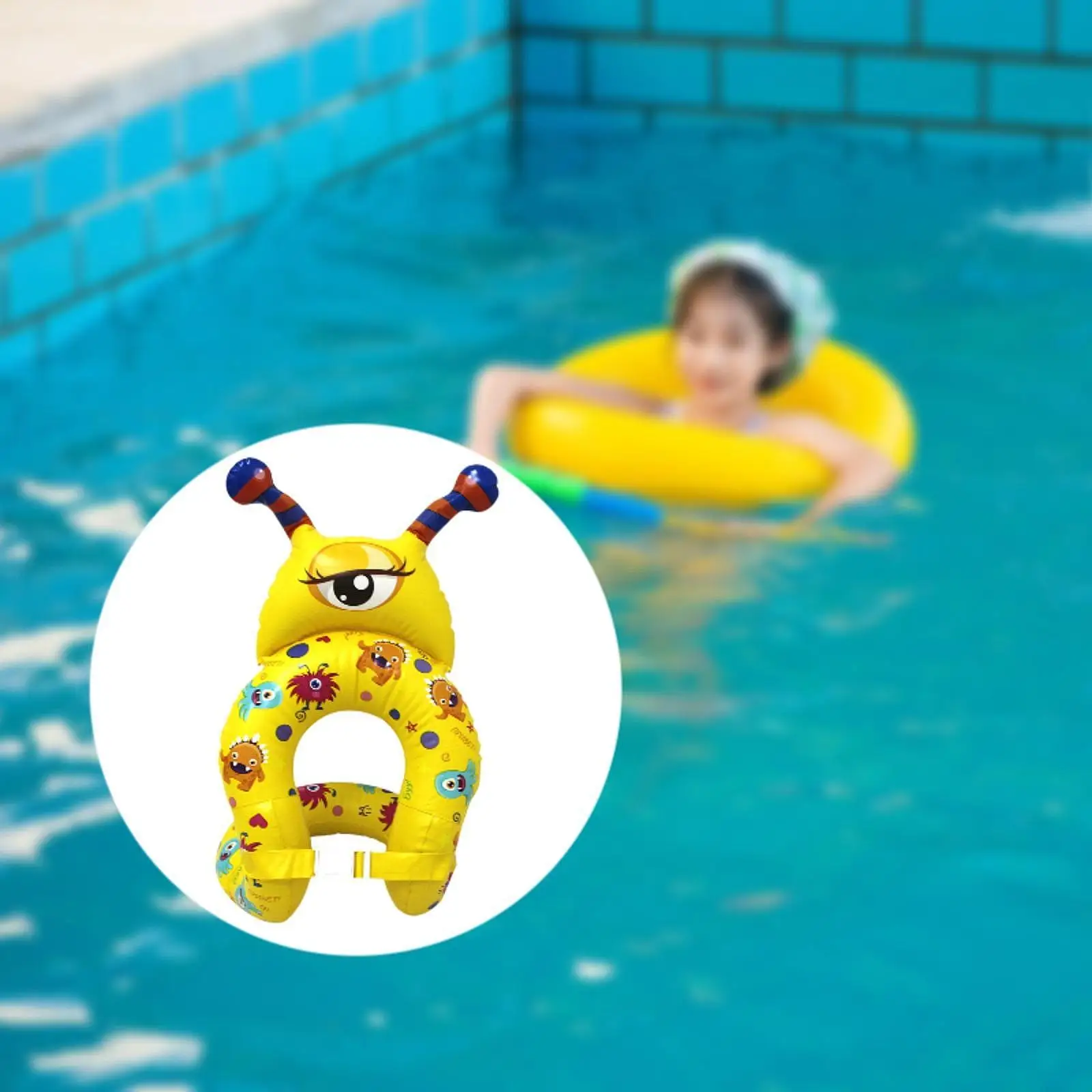 Chaleco de natación inflable, flotador de piscina portátil para deportes acuáticos, navegación, niños y niñas, ayuda de flotabilidad de seguridad