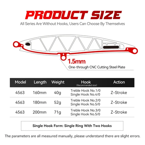 Imagen 2 del producto Señuelo de pesca Kingdom Pencil 40g 52g 71g Big Game Z Walking Dog Action cebos duros artificiales GT atún para señuelo de pesca de agua salada