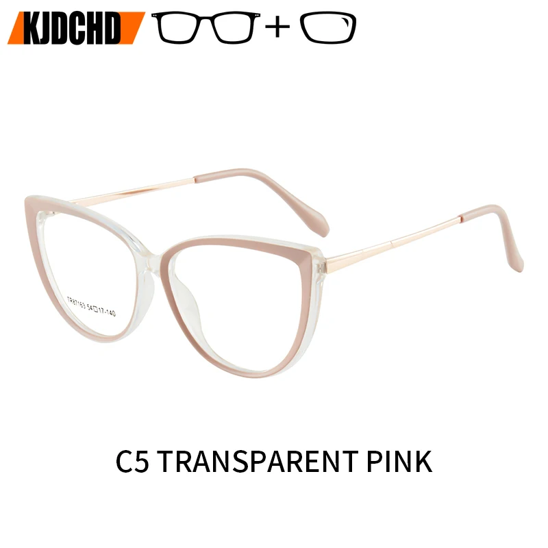 

Очки KJDCHD в стиле ретро «кошачий глаз» с квадратной ацетатной оправой и прогрессивными мультифокальными фотохромными линзами для женщин