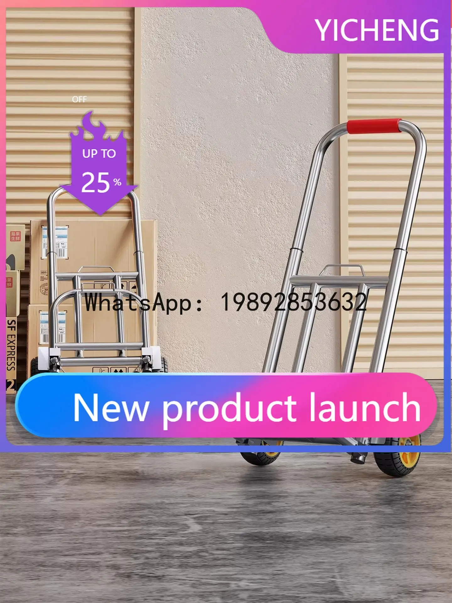 

Hys goods hauling handcart - multi-purpose utility cart for seniors and grocery shopping