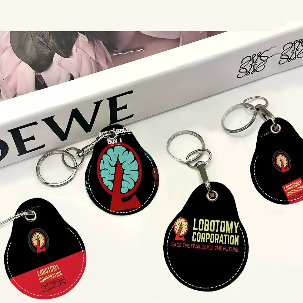 Game Lobotomy Corporation Door Access Control Keychain Hotel Famliy Access Keys Protective Cover ID Card Tags Keyfob