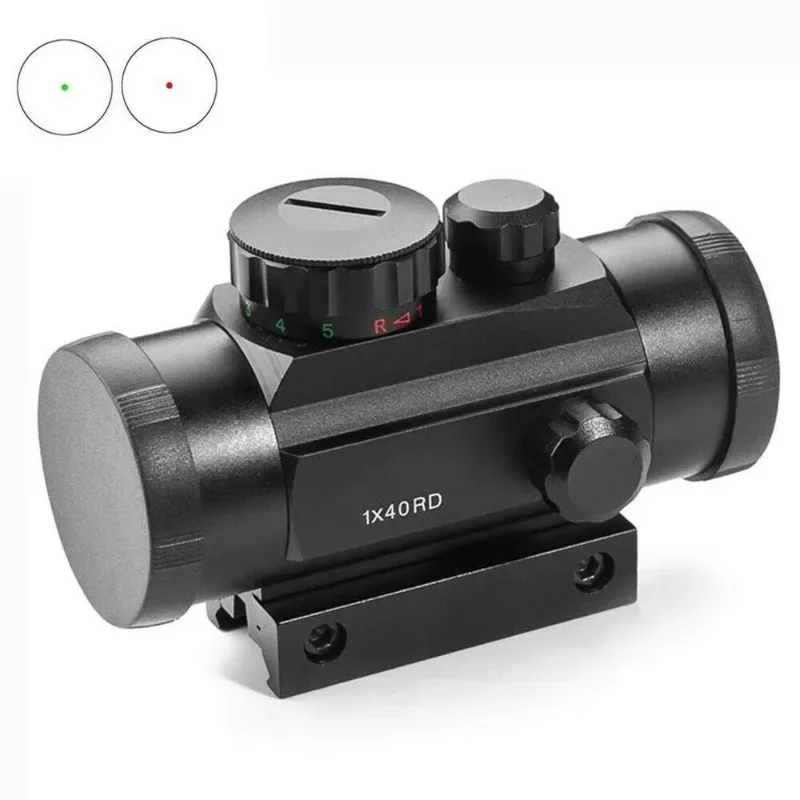 Tactical 1*30/40 Optical Aluminum alloy Red/Green Dot Sight Scope for 11mm 20mm Rail Mount Airsoft Hunting Wargame