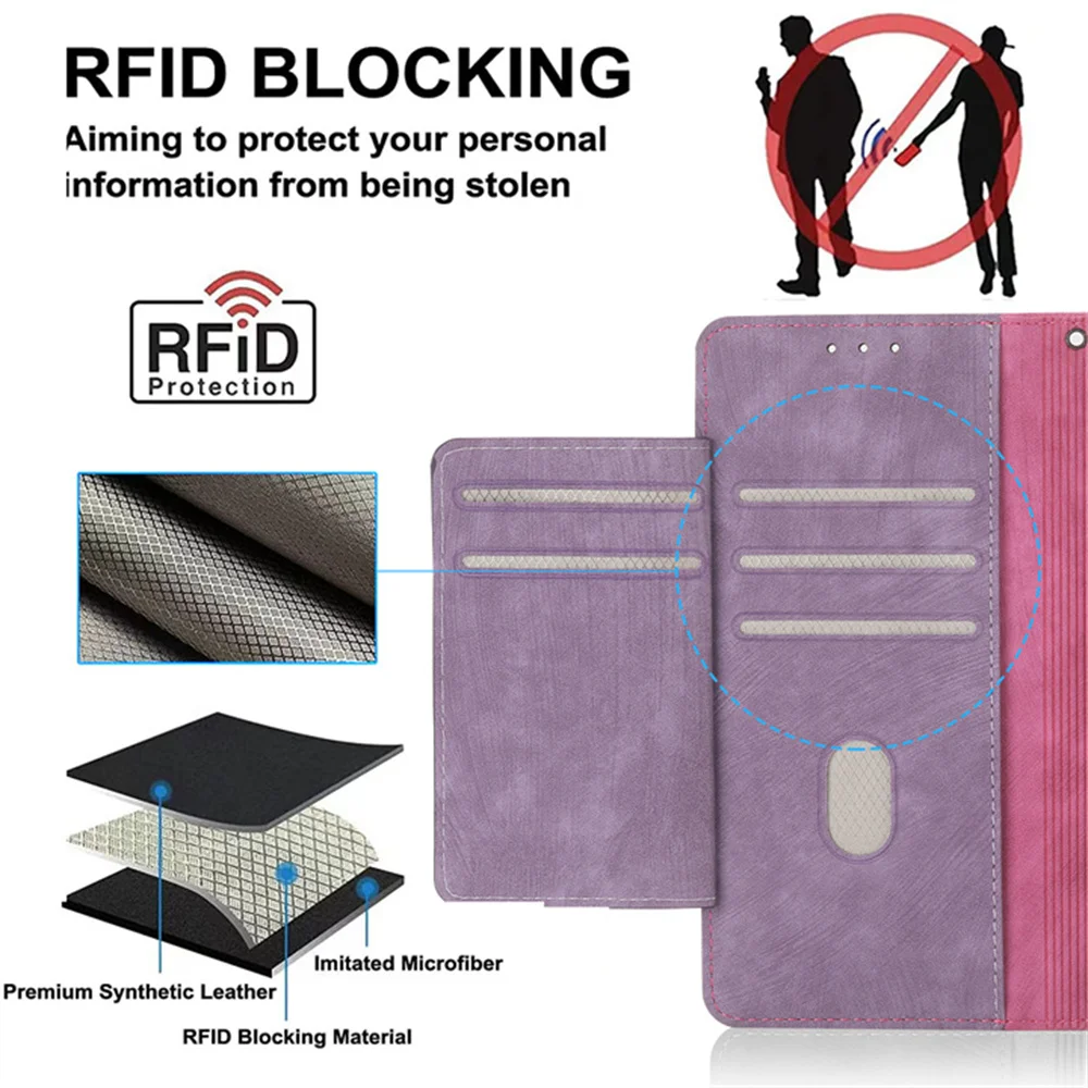 For Realme 12 11 Pro Plus 5G Zipper Wallet Case For OPPO Realme12Plus RFID Leather Flip Book Etui Realmi 12 Lite 11Pro 12+ Cover