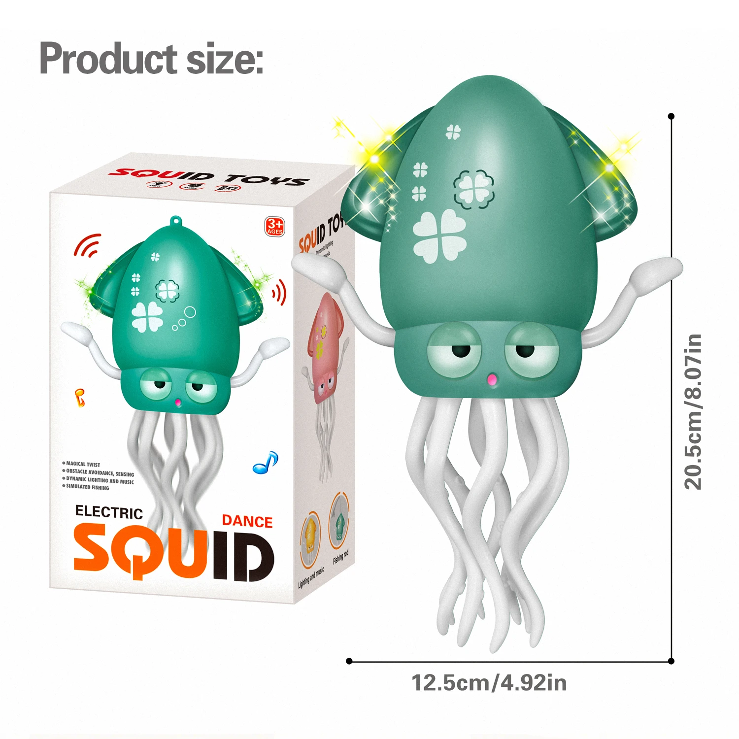 Juguete de pulpo de baile eléctrico para niños y niñas, juguete educativo y divertido para niños de 3 a 12 años, cumpleaños, celebraciones de luna llena, regalos de viaje, regalos de Navidad, día de San Valentín, día de la madre