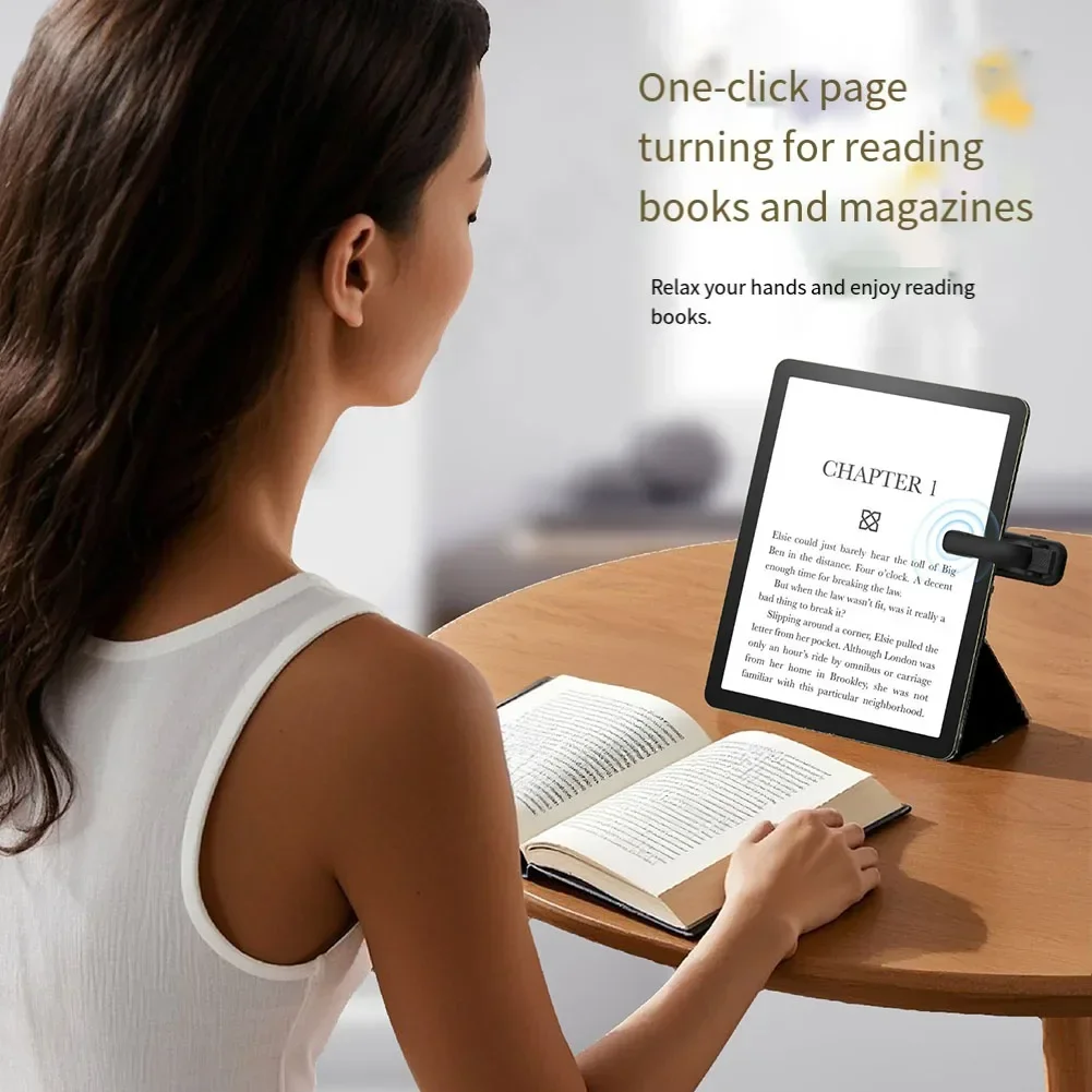 

1 шт., пульт дистанционного управления, кликер для страниц, портативный инструмент для чтения без помощи рук, инструмент для захвата фотографий для Kindle, аксессуары для переворачивания страниц электронной книги