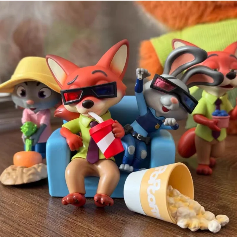 

52Toys Zootopia Blind Box Figurine Nick Wilde Judy Hopps Pvc Home Desktop Ornament For Adult Collectors Gift Desktop Decor