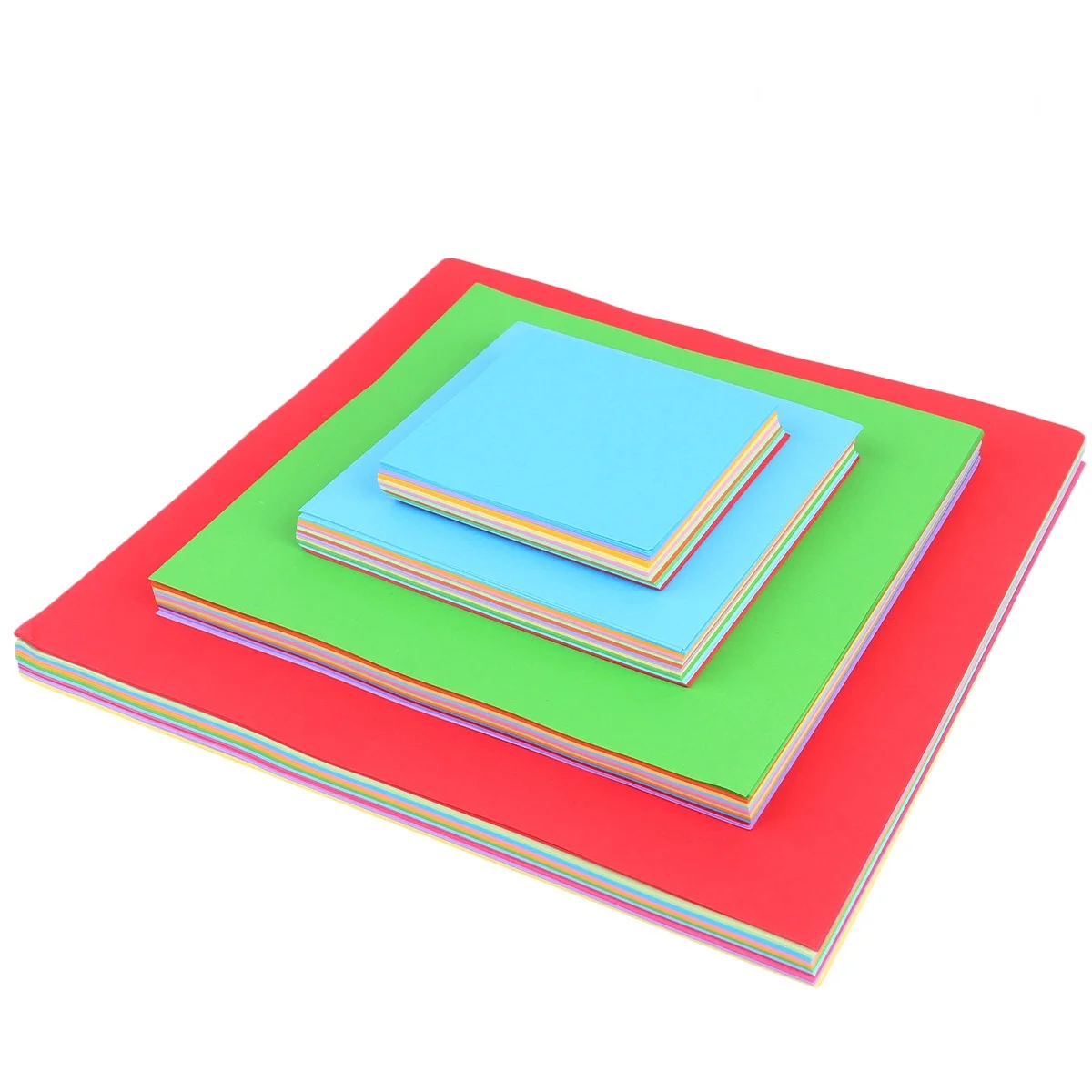 

400pcs Origami Paper 7X7Cm 10X10Cm 15X15Cm 20X20Cm Double Sided Colorful Foldable Papers For Diy Craft Kids School Projects